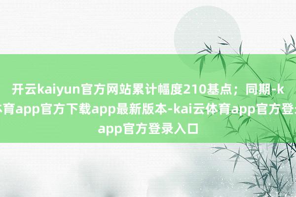 开云kaiyun官方网站累计幅度210基点；同期-kai云体育app官方下载app最新版本-kai云体育app官方登录入口